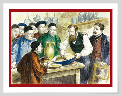 Making a Christmas Pudding in China 1873
