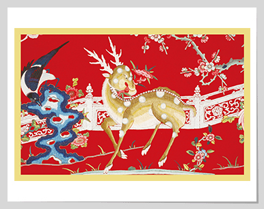 Deer of longevity with the wish fulfilling lingzhi
